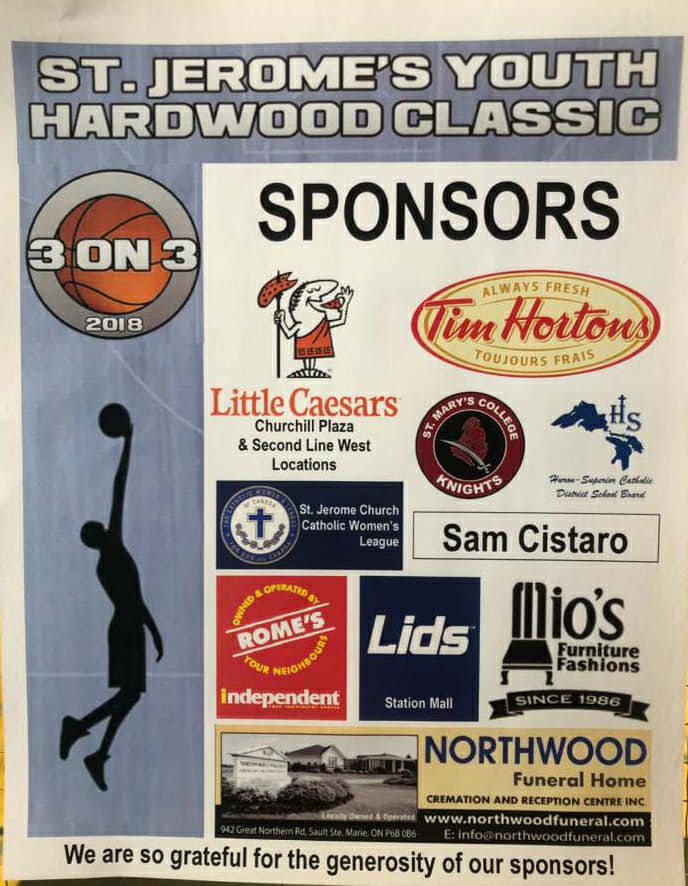 2018 St. Jerome's Youth Hardwood Classic 3 on 3 Basketball Tournament
